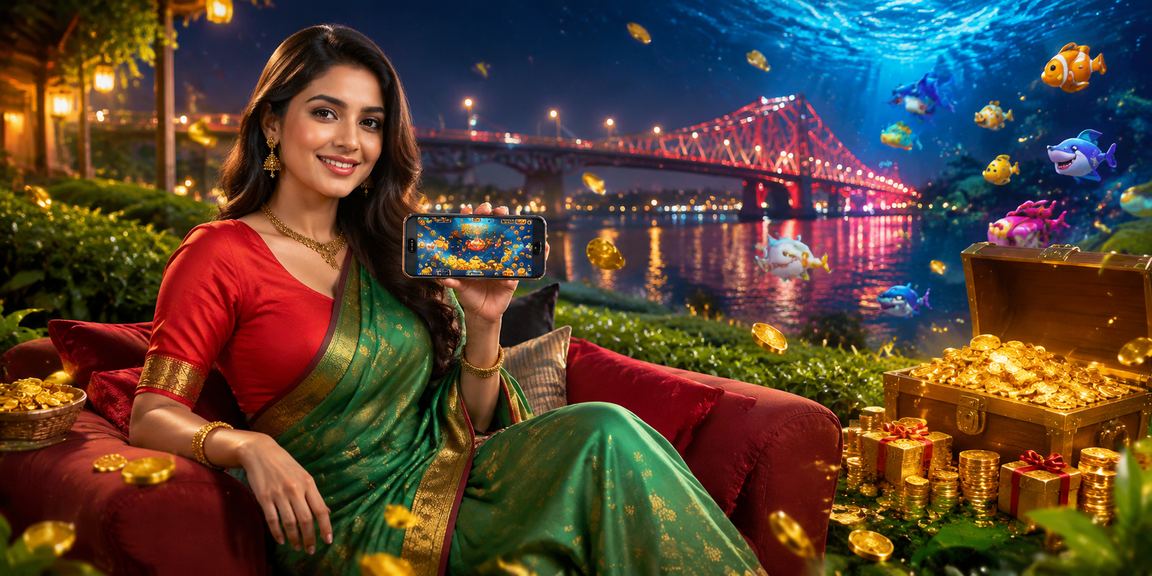 রাজশাহীর একজন খেলোয়াড় মোবাইলে tk366 - এ ফিশিং গেম উপভোগ করছেন
